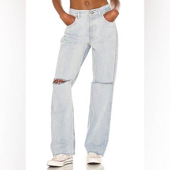 GRLFRND Bella Low Rise Boyfriend Jeans Bella Hadid Luxury Denim color: Echo Park - Picture 5 of 5